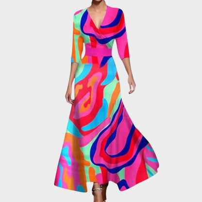 Isadora - Rankų darbo premium maxi suknelė