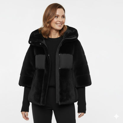 Dominika - Šiltas pūkinis paltas