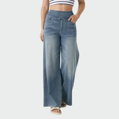 Meda™ – Aukštos juosmens elastingos kelnės (rudeniui)