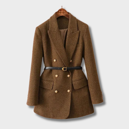 Alesia™ – Elegantiškas dvieilis paltas