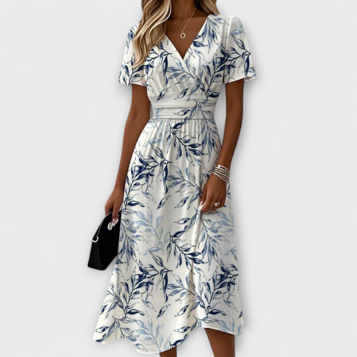 Ana - Elegantiška gėlių suknelė