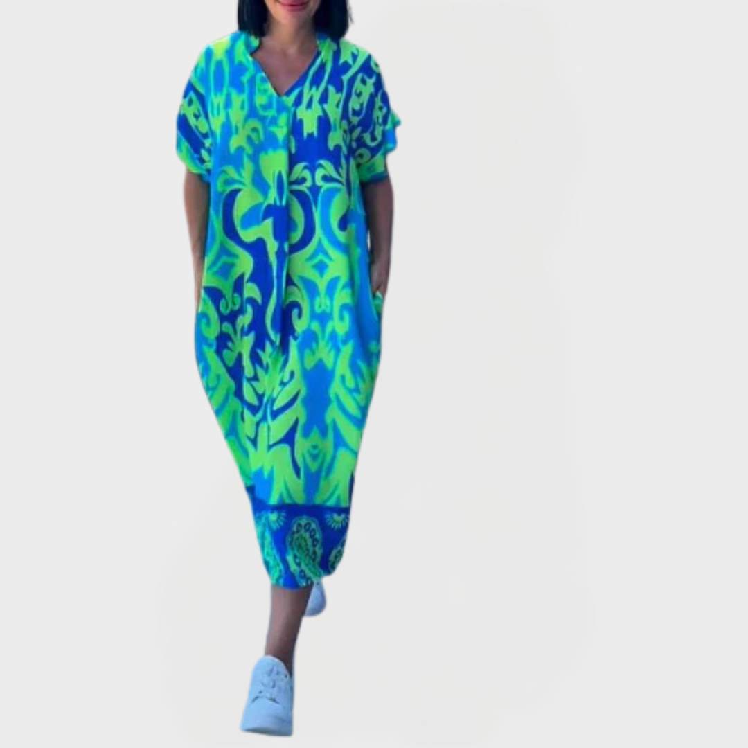 Stilinga Suknelė su Kišenėmis