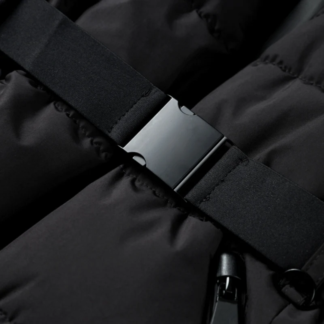 Dina™ – Elegantiška Puffer Striukė su Diržu