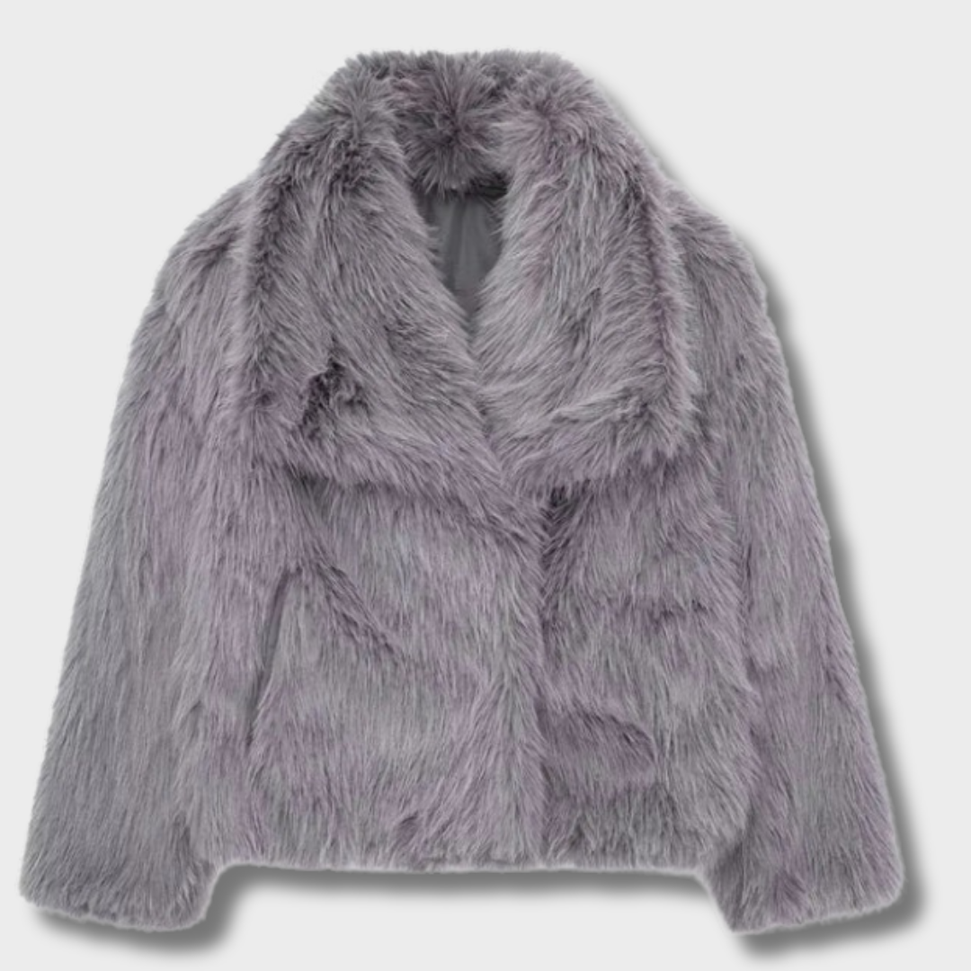 Dalia™ – Prabangus dirbtinio kailio paltas