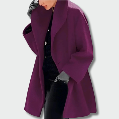 Justina™ – Ilgas šiltas paltas (rudeniui-žiemei)