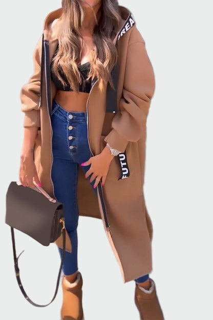 Ilgas Paltas su Kapišonu