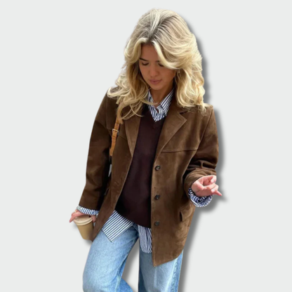 Laima™ – Rudas zomšinis trenchas rudeniui