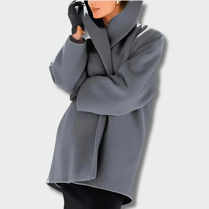 Justina™ – Ilgas šiltas paltas (rudeniui-žiemei)