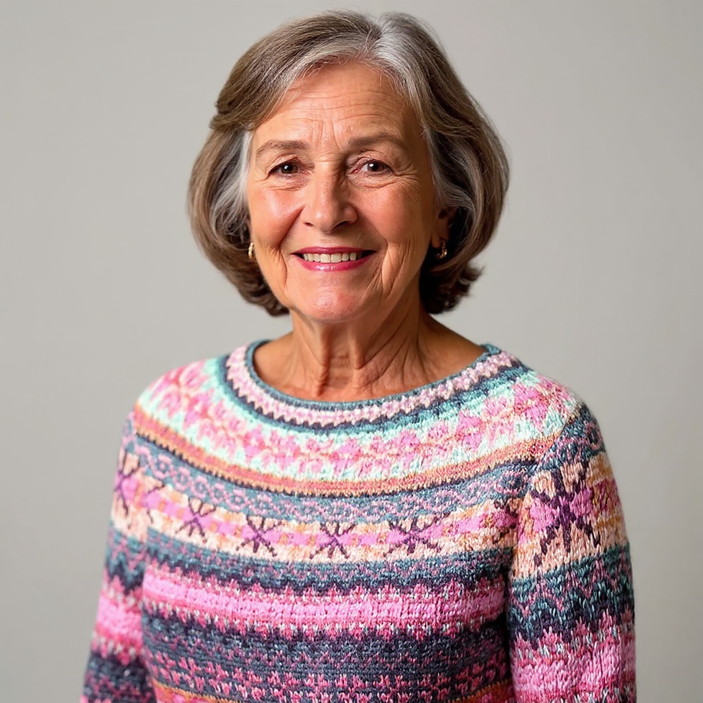 Amy -. Vintažinis salos megztinis