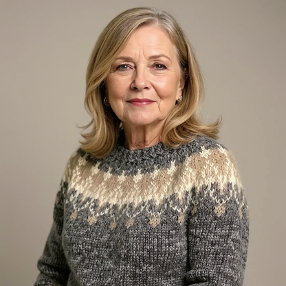 Angela - Vintažinis salos megztinis