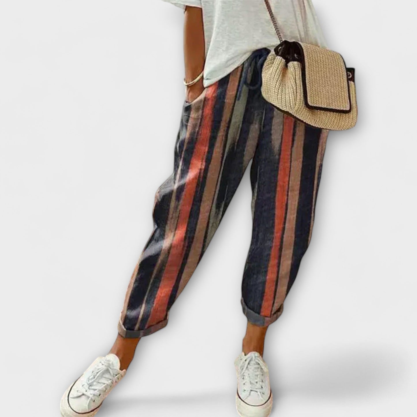 Aurora™ - Patogios lininės ir medvilninės kelnės