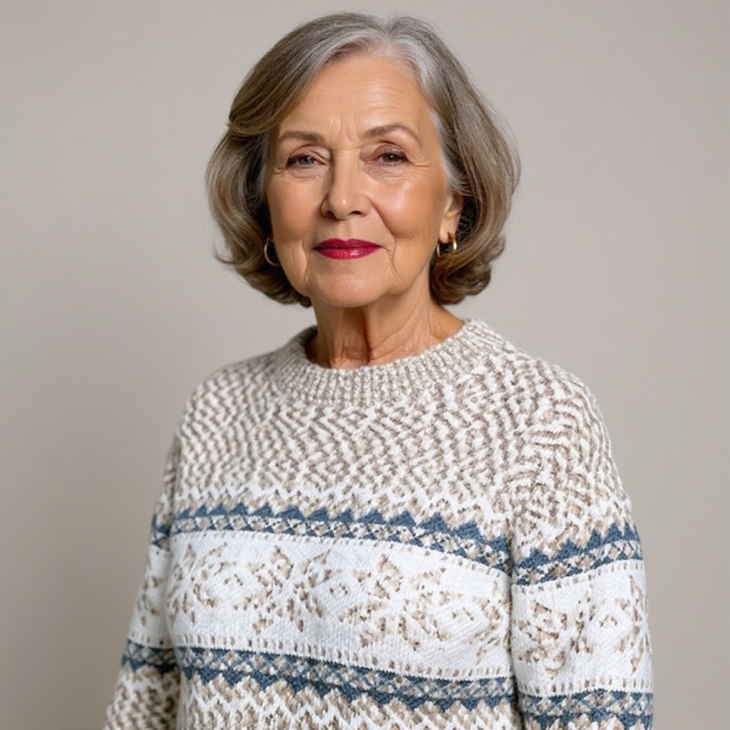 Caroline - Vintažinis salos megztinis