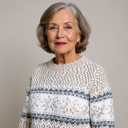 Caroline - Vintažinis salos megztinis