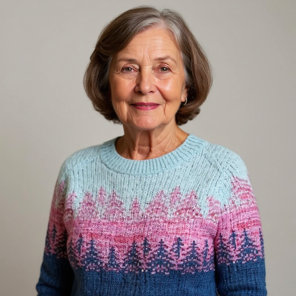 Cynthia - Vintažinis salos megztinis