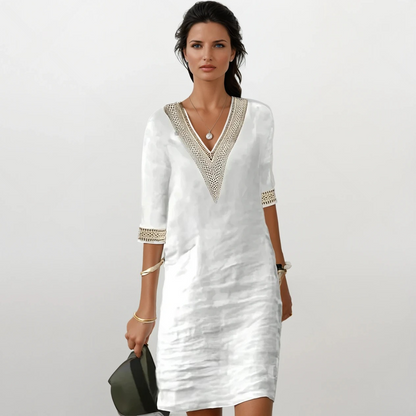 Mariana - Moteriška medvilnės ir lino suknelė