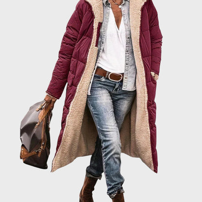 Žiema | Elegantiška ir šilta dvipusė moteriška parka