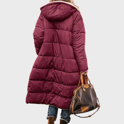 Žiema | Elegantiška ir šilta dvipusė moteriška parka