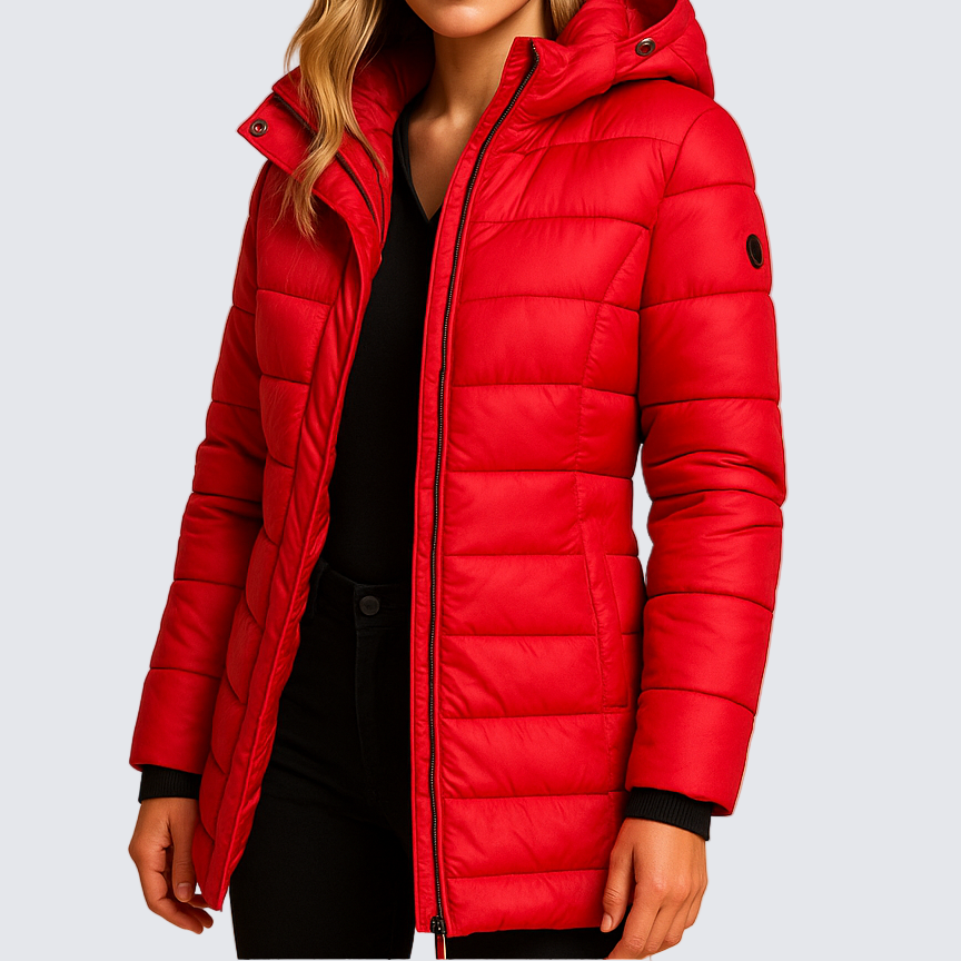 Elize | Lengva, siūta pūkinė striukė