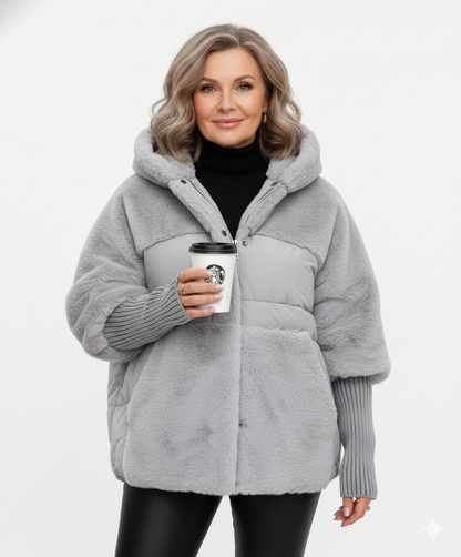 Dominika - Šiltas pūkinis paltas