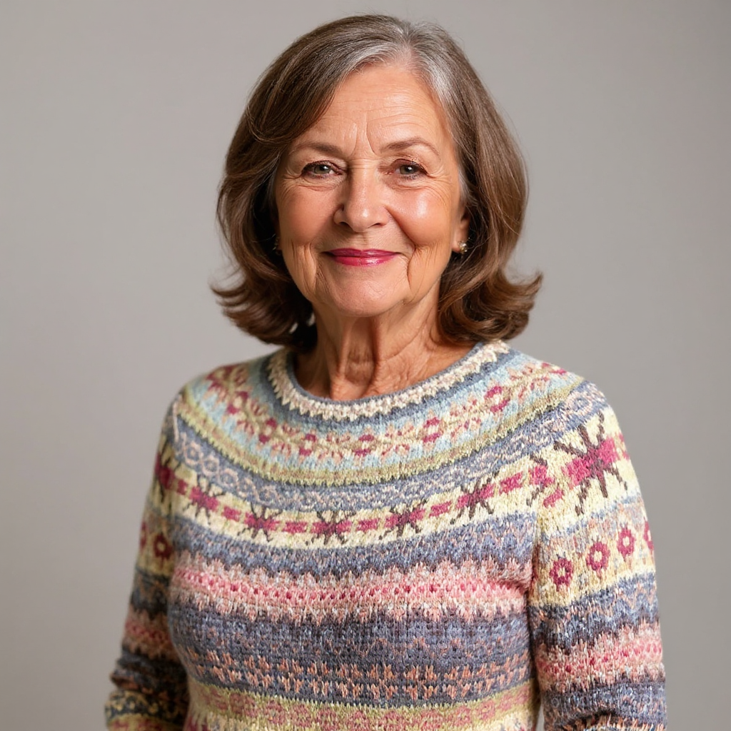 Keira - Vintažinis salos megztinis