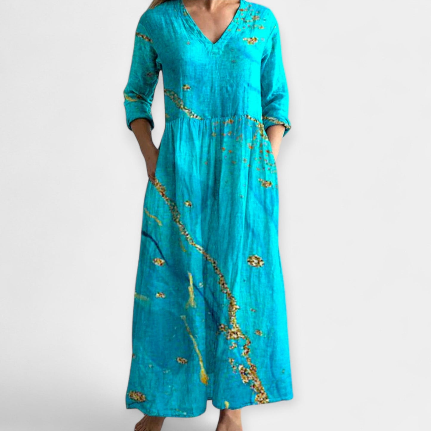 Lengvas Gėlių Suknelė