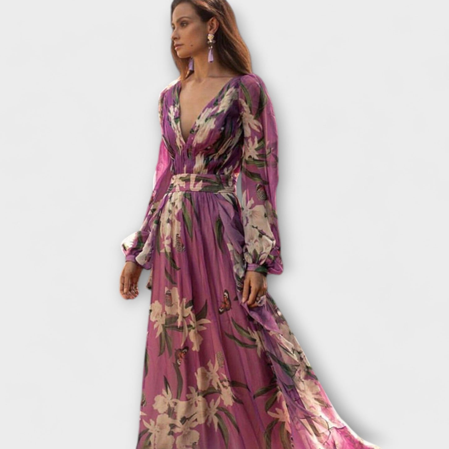 Cláudia - Aukštos kokybės elegantiška maxi suknelė