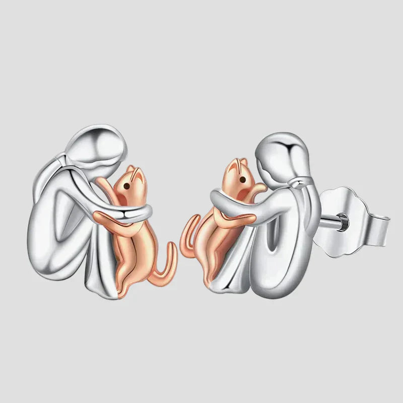 Elisa - Auskarai su katės simboliu