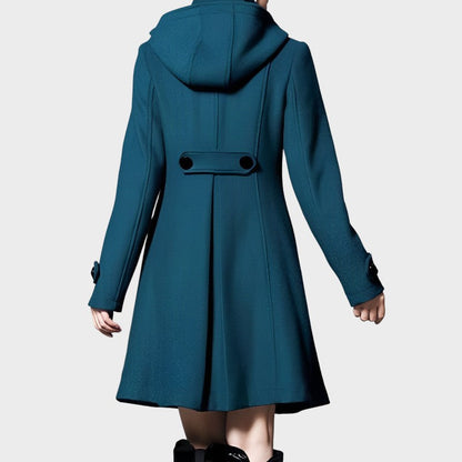 Solvara -  Elegantiška striukė su dvejomis kišenėmis ir gobtuvu