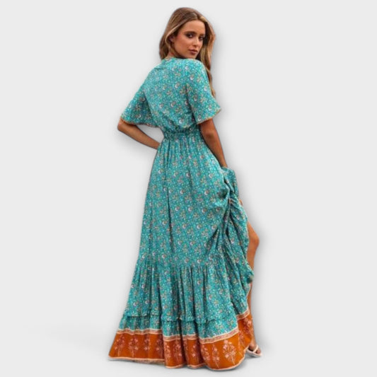 Madalena - Boho maxi suknelė