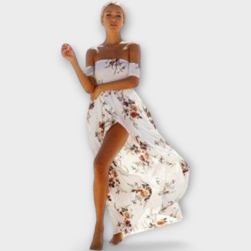 Francisca - Boho stiliaus midi suknelė