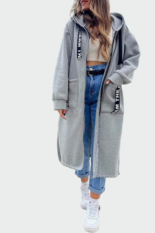 Ilgas Paltas su Kapišonu