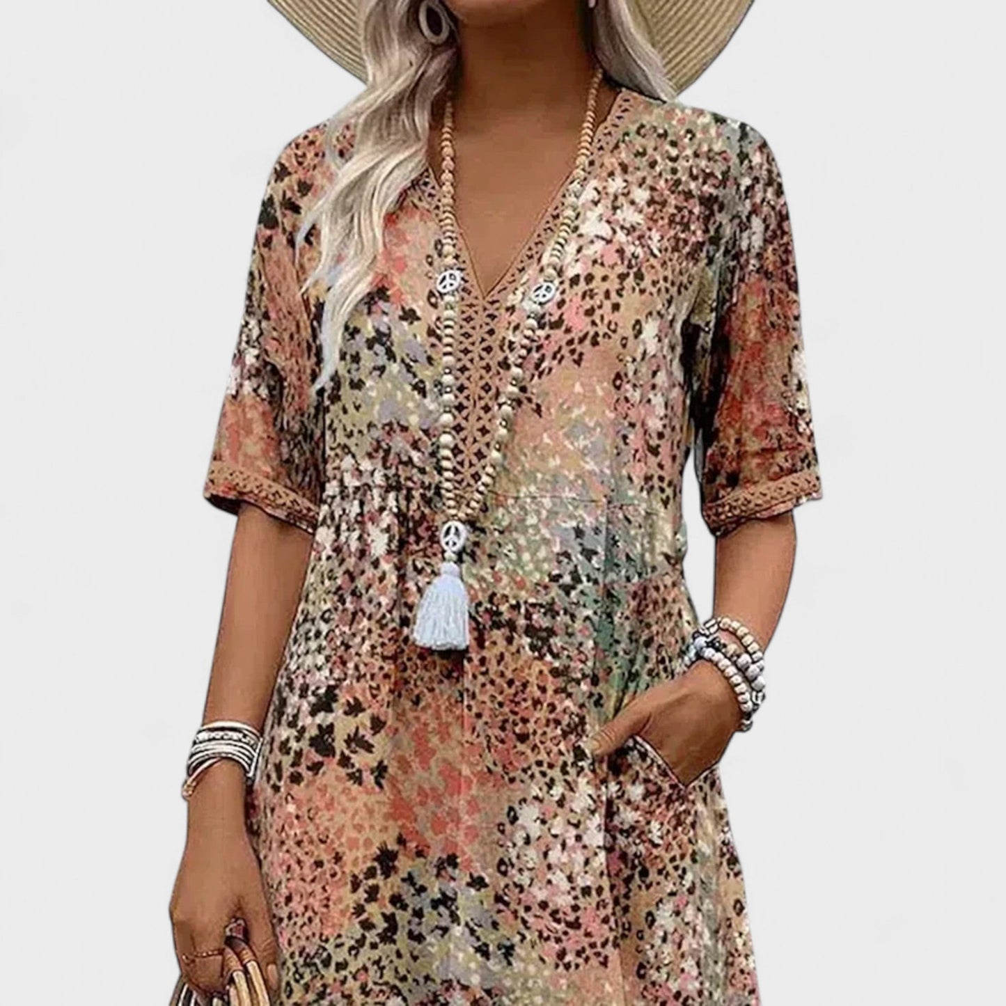 Sigita- Ryški Vidutinio Ilgio Suknelė