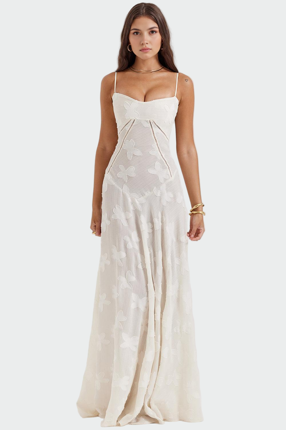 Agnė™ - Ilga Gėlių Suknelė