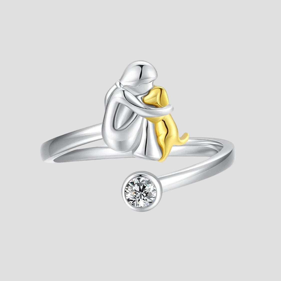 Blue - Žiedas su šunimi simboliu